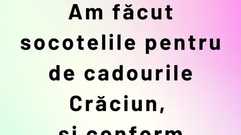 BANCUL ZILEI | Socoteli financiare pentru cadourile de Crăciun