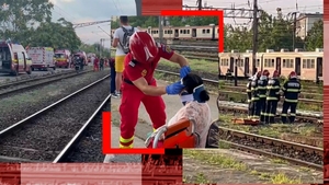 BREAKING | Haos în Gara Basarab! A fost activat Planul Roșu! Locomotiva a rămas fără frâne și s-a izbit de vagoane!