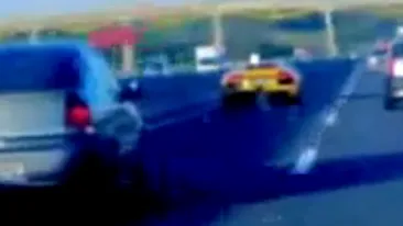 VIDEO Doi cocalari romani cu seria 5 se iau la intrecere cu un Lamborghini! Ne-a facut varza taranusul!