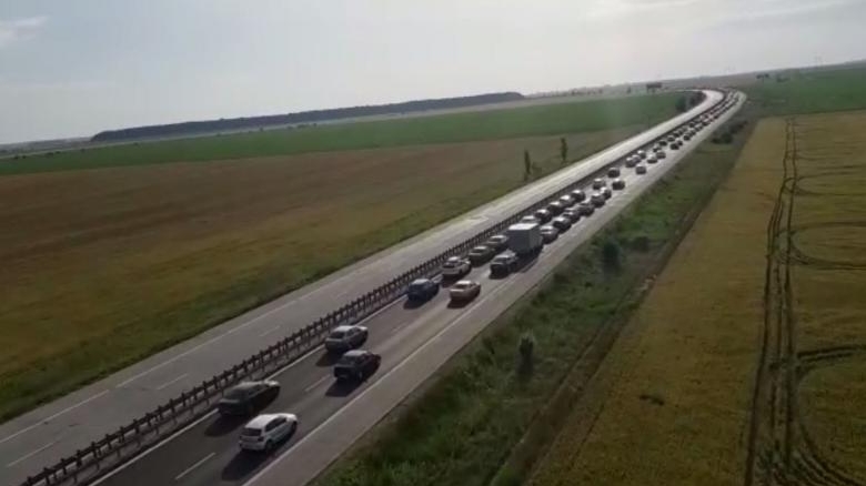 Carambol cu cinci mașini pe A2! Traficul a fost îngreunat spre Constanța
