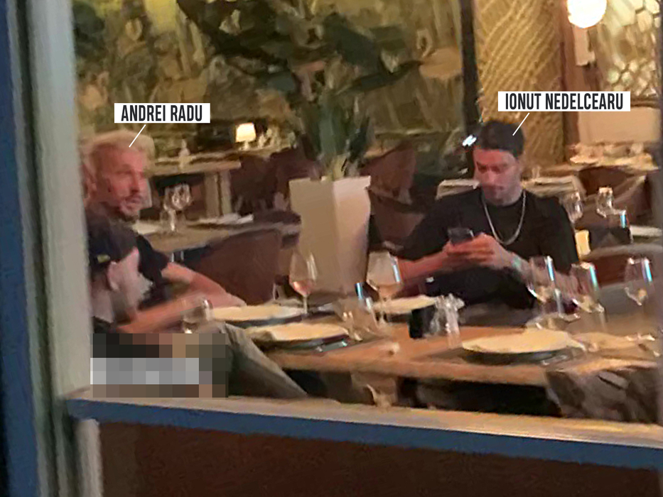 Însoțiți de un amic, Ionuț Nedelcearu și Andrei Radu au ieșit la restaurant, pentru a viziona Germania – Franța