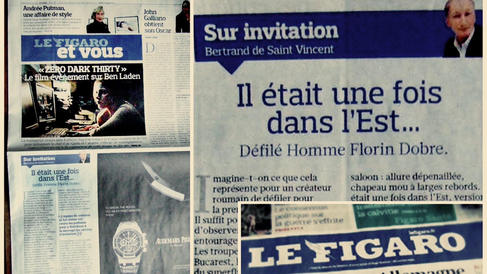 “Men in Red” cucereste Parisul! Florin Dobre apreciat de publicatiile franceze, Le Monde si Le Figaro!