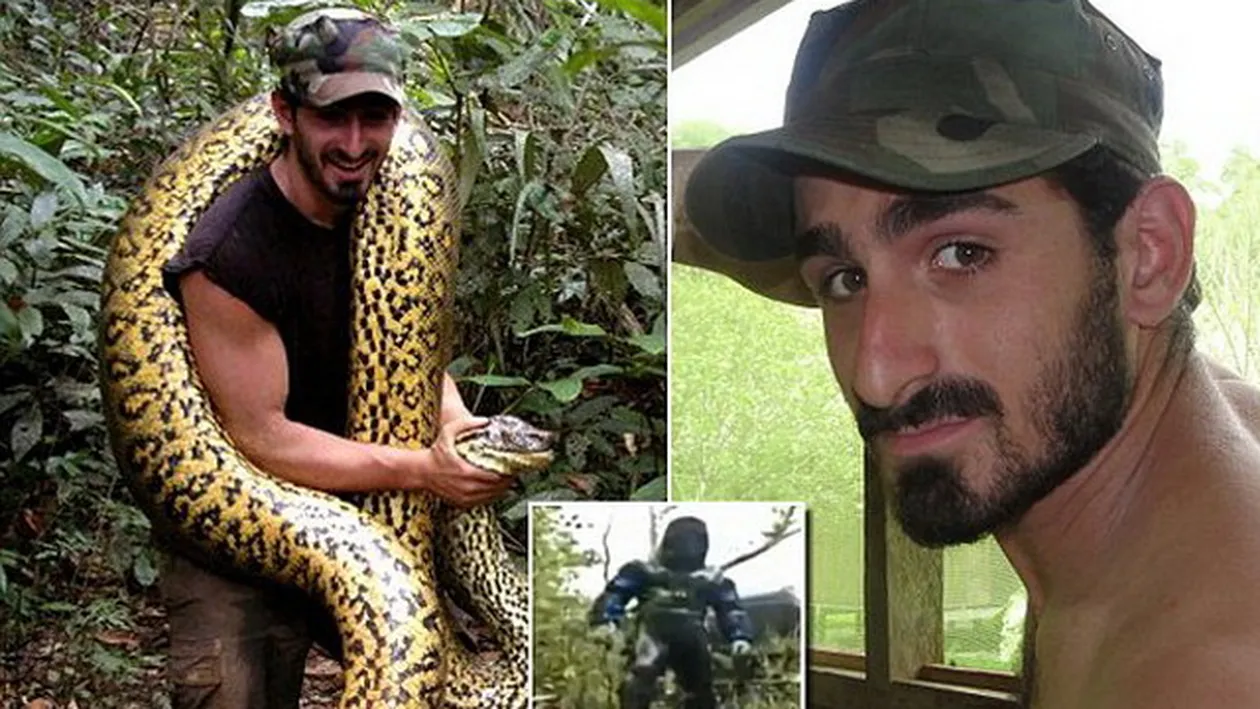 Se lasa inghitit de sarpe in numele stiintei! Ce poate pati acest barbat daca experimentul scapa de sub control