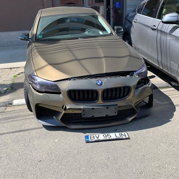 Lino Golden, implicat într-un accident rutier. Cum arată bolidul condus de „fiul” lui Alex Velea