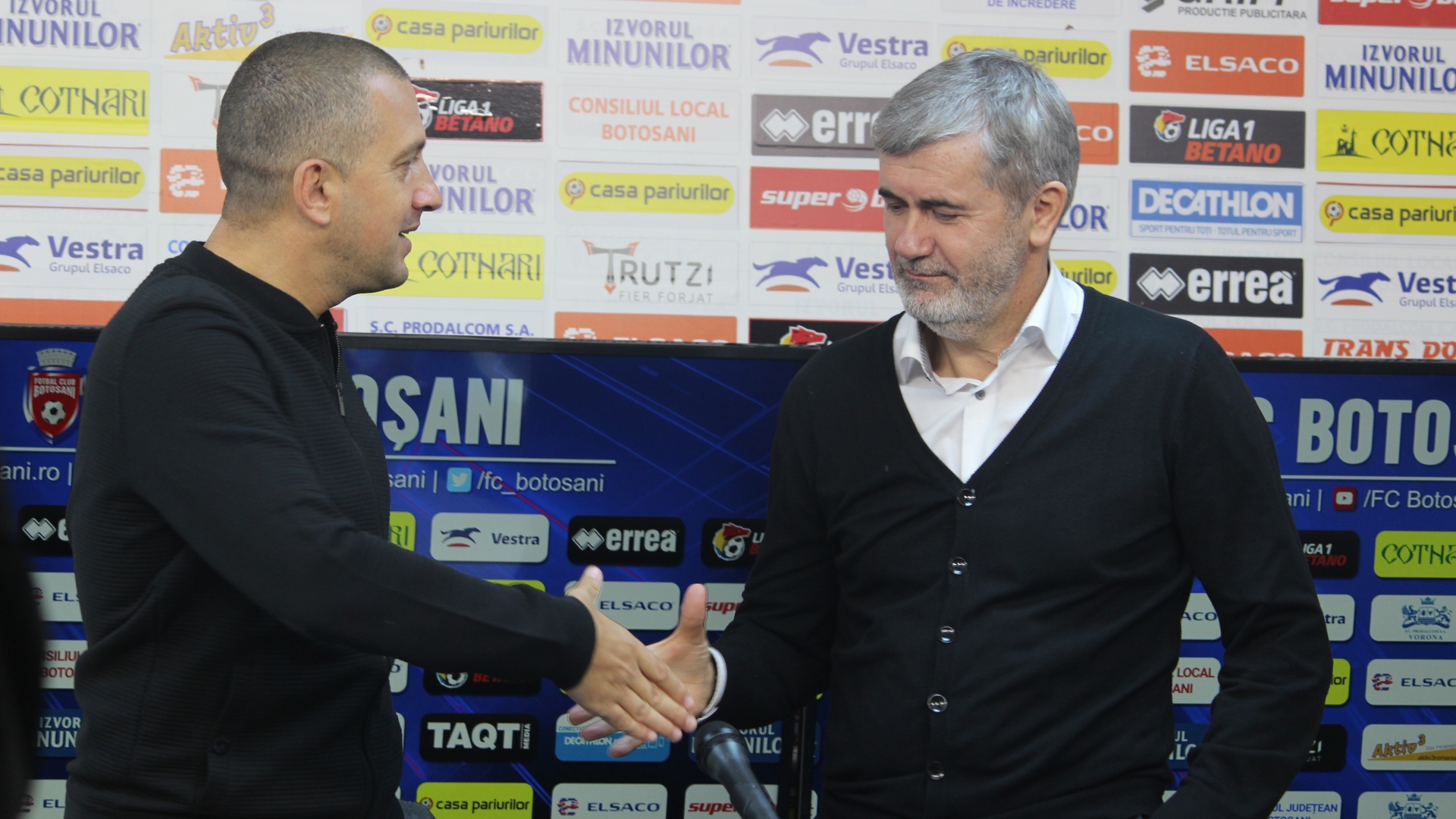 Costel Enache lasă FC Botoșani pe loc de baraj dar anunță: „Patru puncte în momentul acesta față de play-off nu e dezastros!”