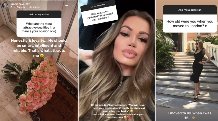 Daria Radionova a dezvăluit ce o atrage cel mai mult la Alex Bodi. Deși e după gratii, afaceristul i-a pregătit o surpriză romantică în ziua în care ea a revenit în România din Marea Britanie © Instagram Stories