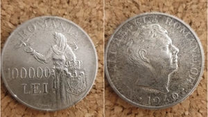 Sunt români care o mai au acasă! La ce preț se vinde o monedă de 100.000 de lei din 1946, acum, în 2023, pe OLX