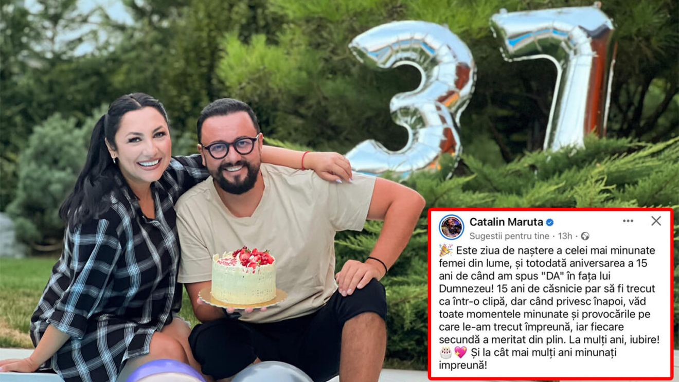 Cătălin Măruță a vrut să îi ureze soției, Andra, "La mulți ani!", dar s-a făcut de râs! Totul e.. public!