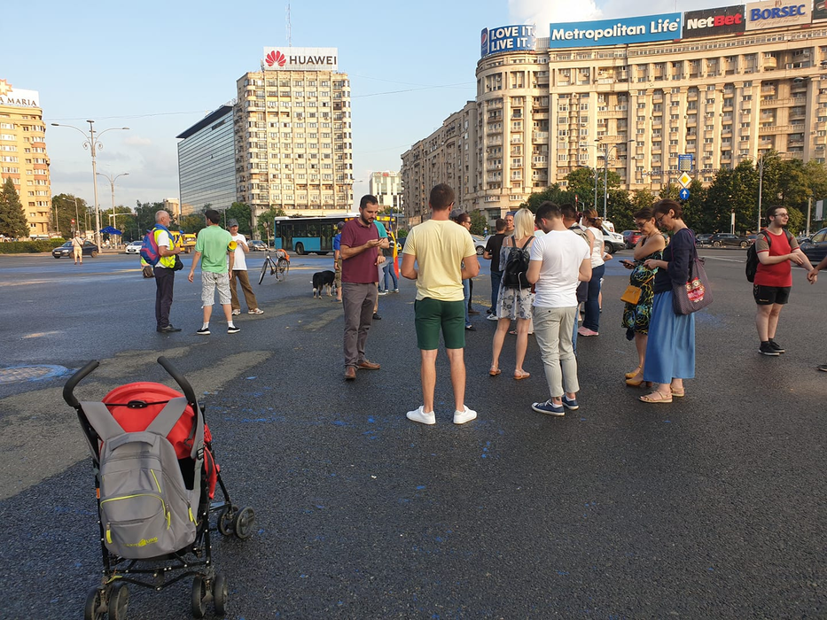 Miting în Piața Victoriei, pentru susținerea Sorinei
