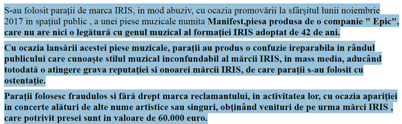Cristi Minculescu a recâștigat dreptul să cânte sub numele Iris