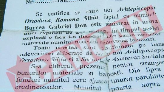 Cersetor cu diploma de la Mitropolia Ardealului