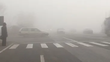 Avertizare de ceata pana la ora 11.30, in patru judete, inclusiv pe DN 1