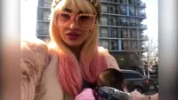 VIDEO EXCLUSIV. Margherita de la Clejani și-a scos maimuța la plimbare! Apoi s-a lăudat pe Instagram