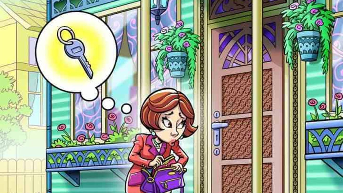 Test de inteligență | Ajutați-o pe femeia din imagine să-și găsească cheia! Aveți maximum 7 secunde