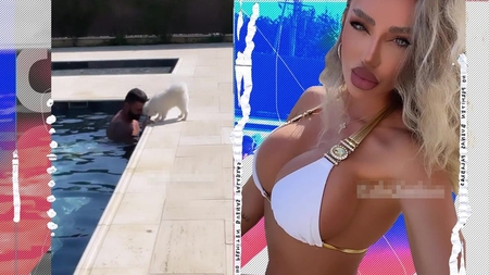 Bianca Drăgușanu se distrează la piscină cu un bărbat misterios!