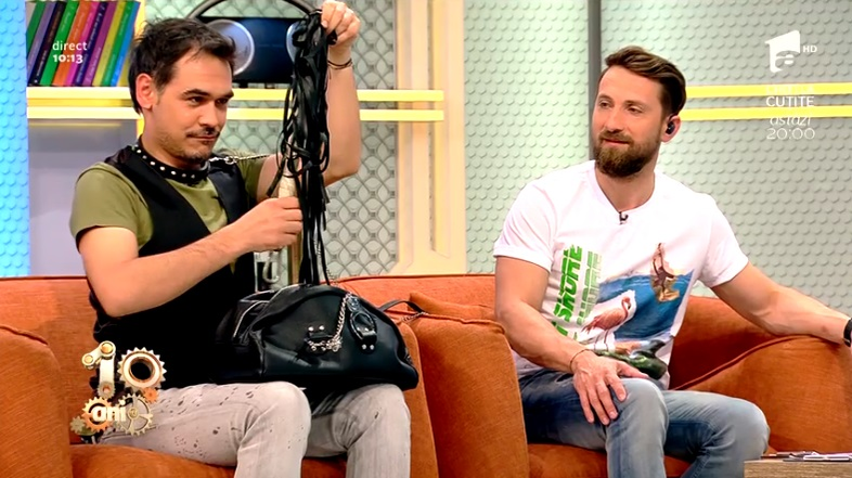Răzvan Simion a căutat în geanta Oanei Stamate, stripteuza concurează la „Chefi la cuțite”: „Ai grijă ce scoți”