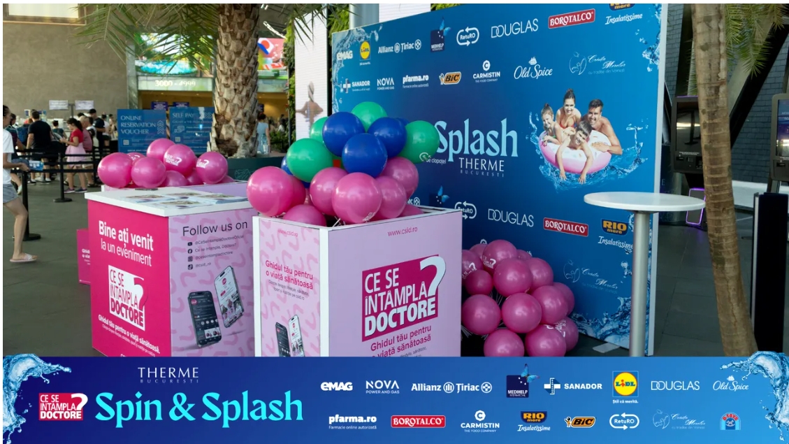 Cum a fost atmosfera la „Spin & Splash by CSID.ro”. Două zile de sport, joacă, sănătate și surprize la THERME București