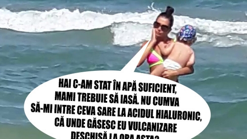 E mama (foto)model. Eba şi-a ”concediat” bona la mare!