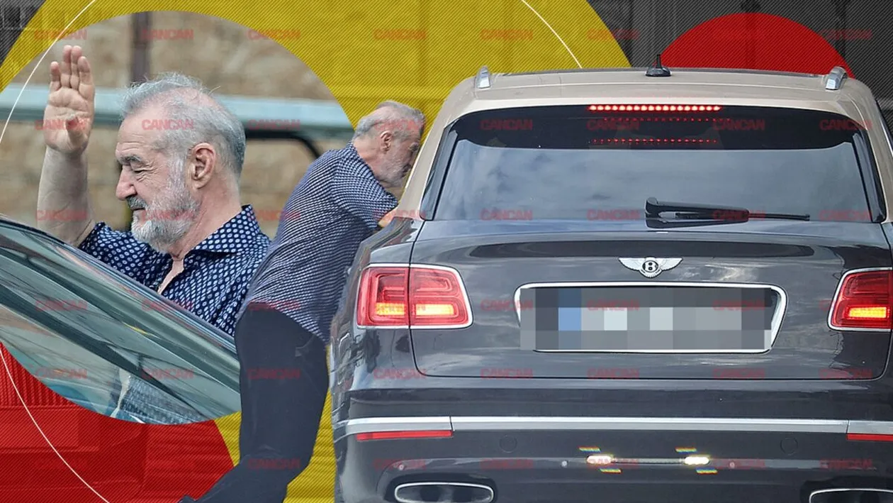 Cum a înfruntat Gigi Becali canicula în fața catedralei din Pipera. Șlapi în picioare, Rolls Royce Ghost în parcare!