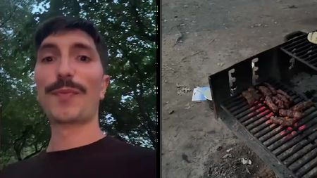 Reacția virală a unei familii latino-americană când Tudor, un român stabilit în S.U.A, a făcut mici la grătar într-un parc din New York