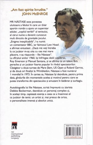 Autobiografie Ilie Năstase, coperta spate
