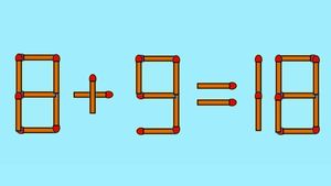 Test de inteligență | Mutați un singur chibrit pentru a corecta 8 + 9 = 18