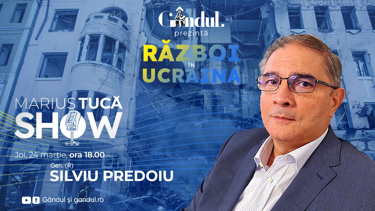 Marius Tucă Show începe joi, 24 martie, de la ora 18.00, live pe gandul.ro cu o nouă ediție special