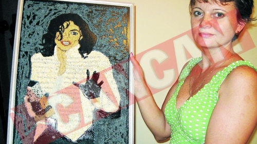 L-a pictat pe Michael Jackson din boabe de mustar