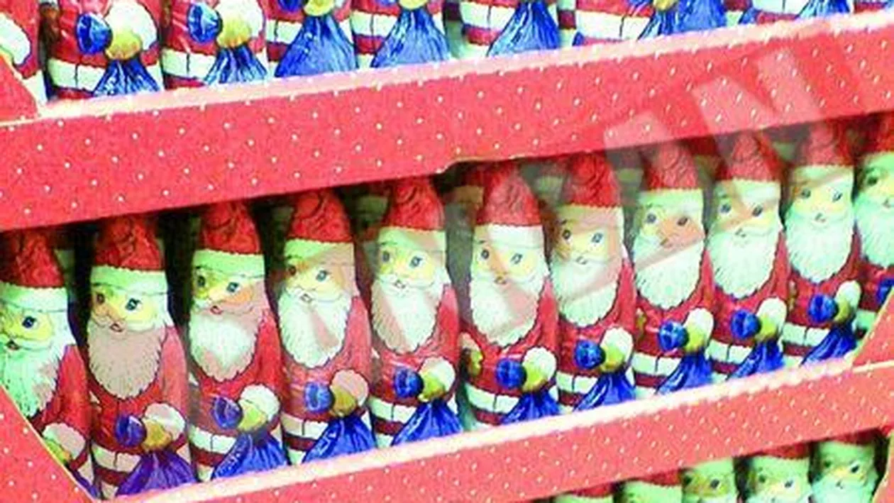 Mosi de ciocolata si bomboane de pom, in marile magazine din Capitala