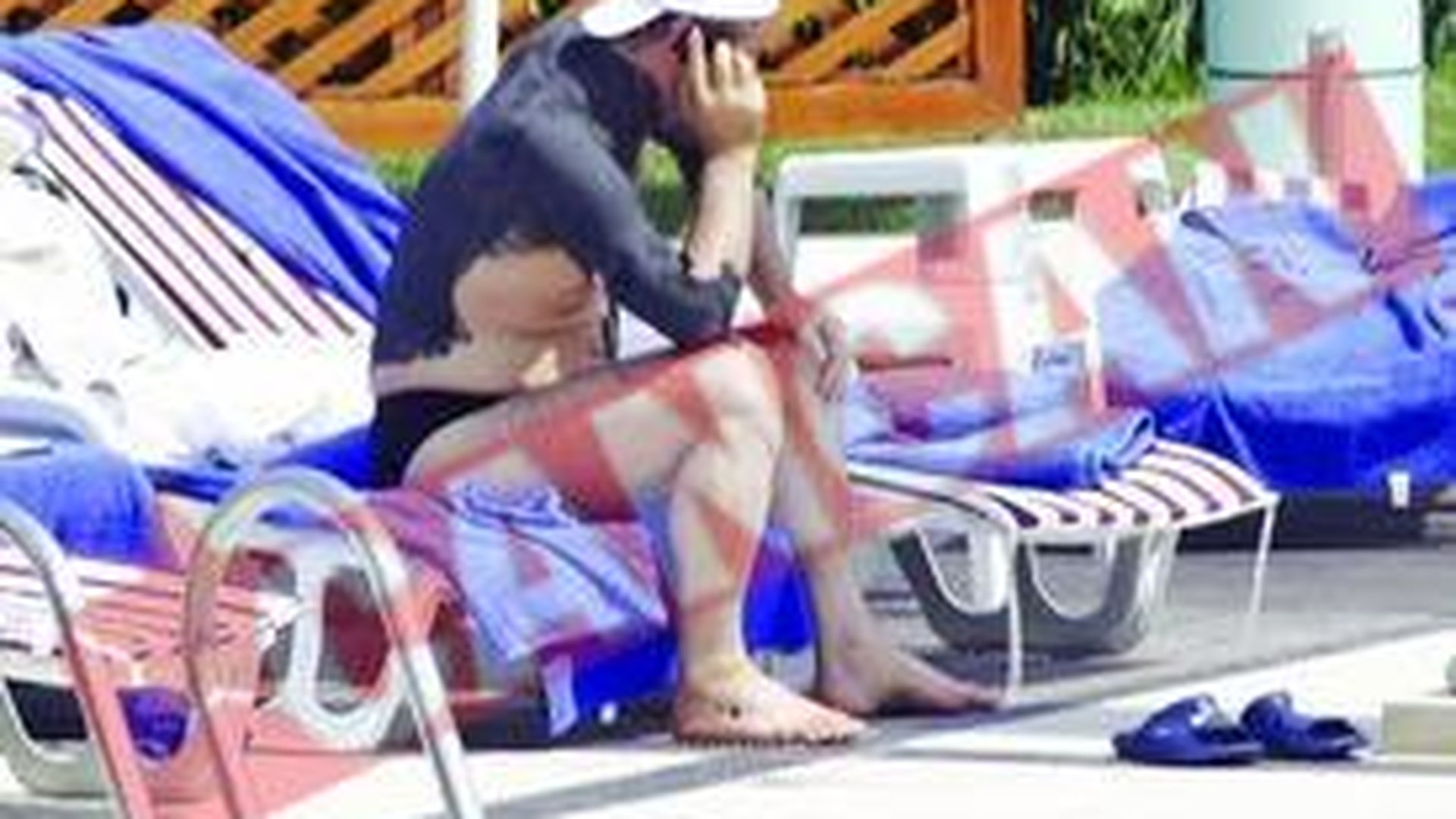 Gigi Becali, bai de namol la piscina