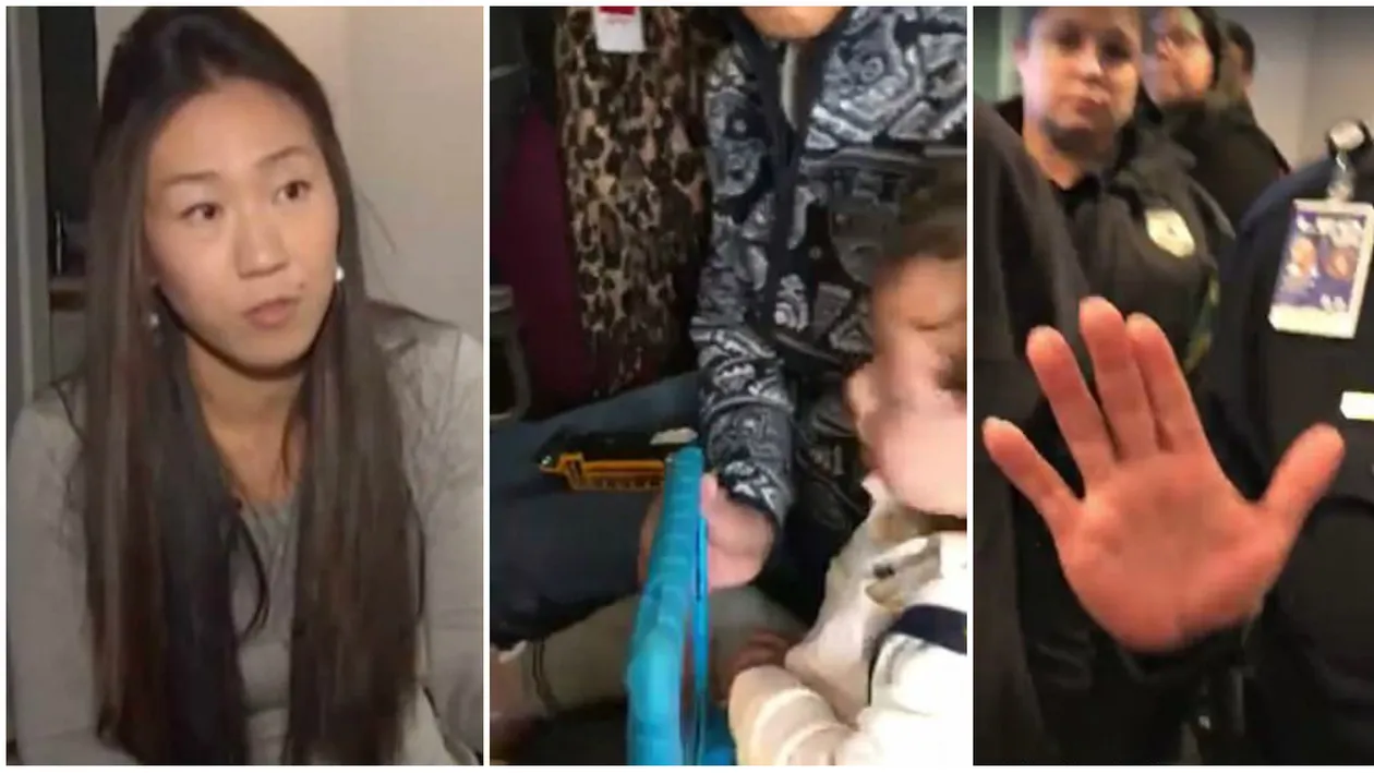 Aceasta mamica a fost data de urgenta jos din avion alaturi de bebelusul ei! Ce a putut face atat de grav de i-a enervat la culme pe ceilalti pasageri VIDEO