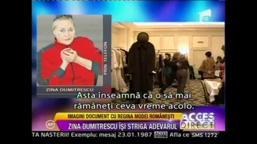 Zina Dumitrescu, prima reactie de cand este la azil