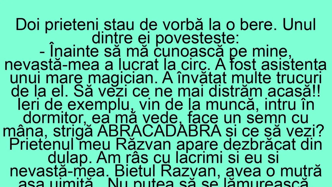 BANC | Înainte să mă cunoască pe mine, nevastă-mea a lucrat la circ!