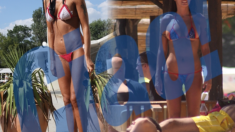 Ce se intampla cand costumul de baie e prea mic? Imagini de senzatie cu divele noastre, in cele mai neasteptate ipostaze, la plaja