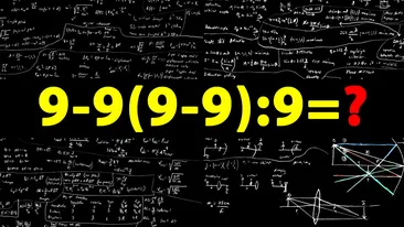 Testul de inteligență la care 90% greșesc | Cât face 9-9(9-9):9?