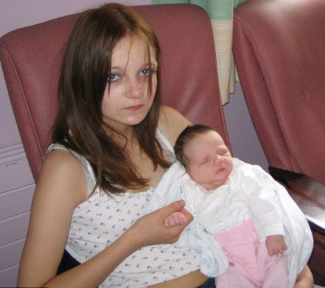 Tressa Middleton devenea în 2006 cea mai tânără mămică din Marea Britanie
