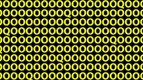 Test IQ simplu şi rapid! Tu vezi litera Q din imagine? Cei mai inteligenţi oameni o găsesc în doar 10 secunde