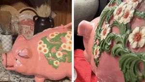 O femeie a cumpărat această pușculiță dintr-un târg de vechituri și a avut parte de surpriza vieții. Ce se afla în ea