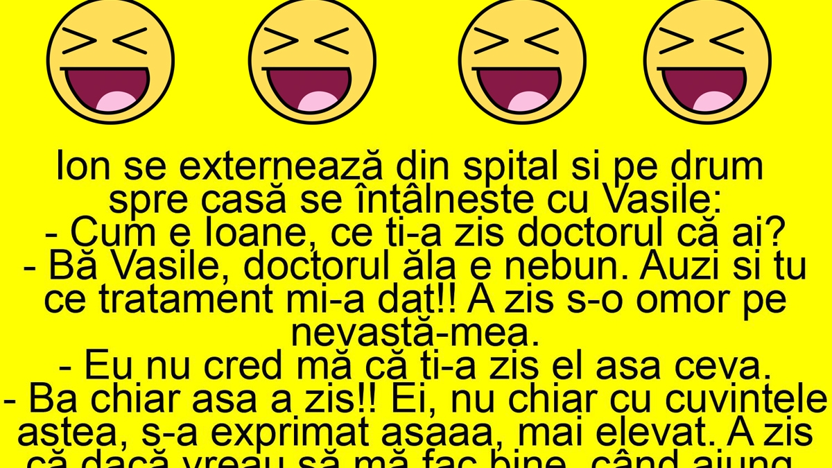 BANC | Ion se externează din spital și, pe drum spre casă, se întâlnește cu Vasile