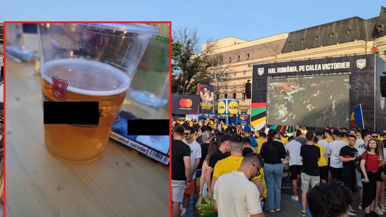 Câți lei costă o bere la Ateneu, unde suporterii s-au adunat să vadă meciul România-Belgia la EURO 2024