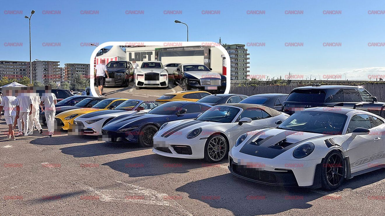 Mașini de 7.600.000 € în parcarea LOFT-ului! Nu mai aveai loc să arunci un ac: Rolls-Royce-uri, Maybach-uri, Ferrari-uri și Porsche-uri