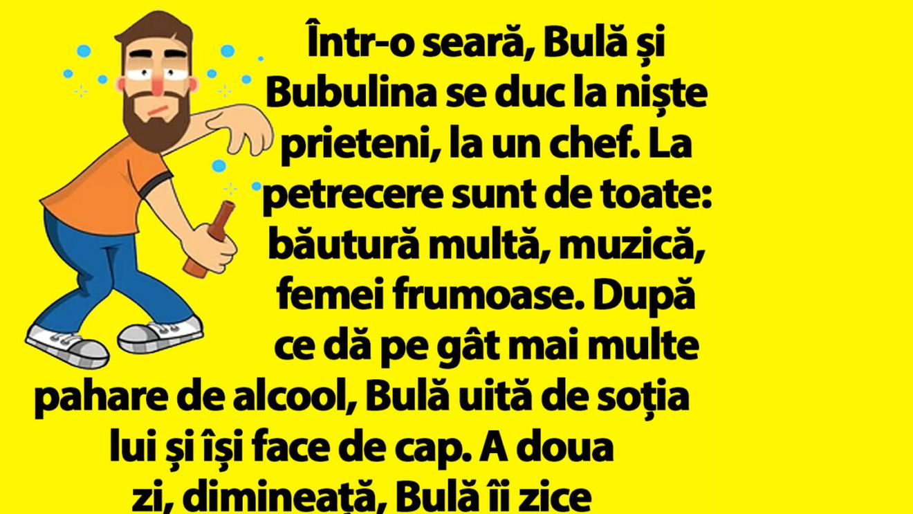 BANC | Bulă și Bubulina se duc la niște prieteni, la un chef