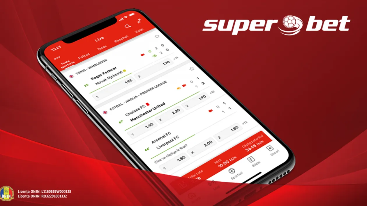 Superbet şi-a lansat aplicaţia! Se pot câştiga premii timp de 30 de zile