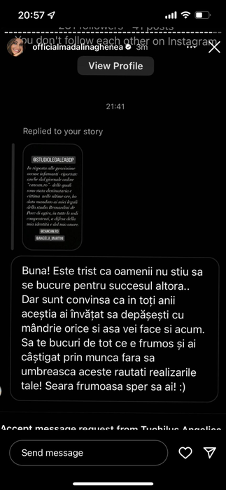 Scandalul continuă! Fanii Mădălinei Ghenea o fac praf pe soția lui Dragoș Săvulescu: „I se citește invidia pe chip”