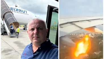 Clipe de groază pentru afaceristul Avram Gal, aflat în timpul unui zbor. La scurt timp după decolare, unul dintre motoarele aeronavei a luat foc