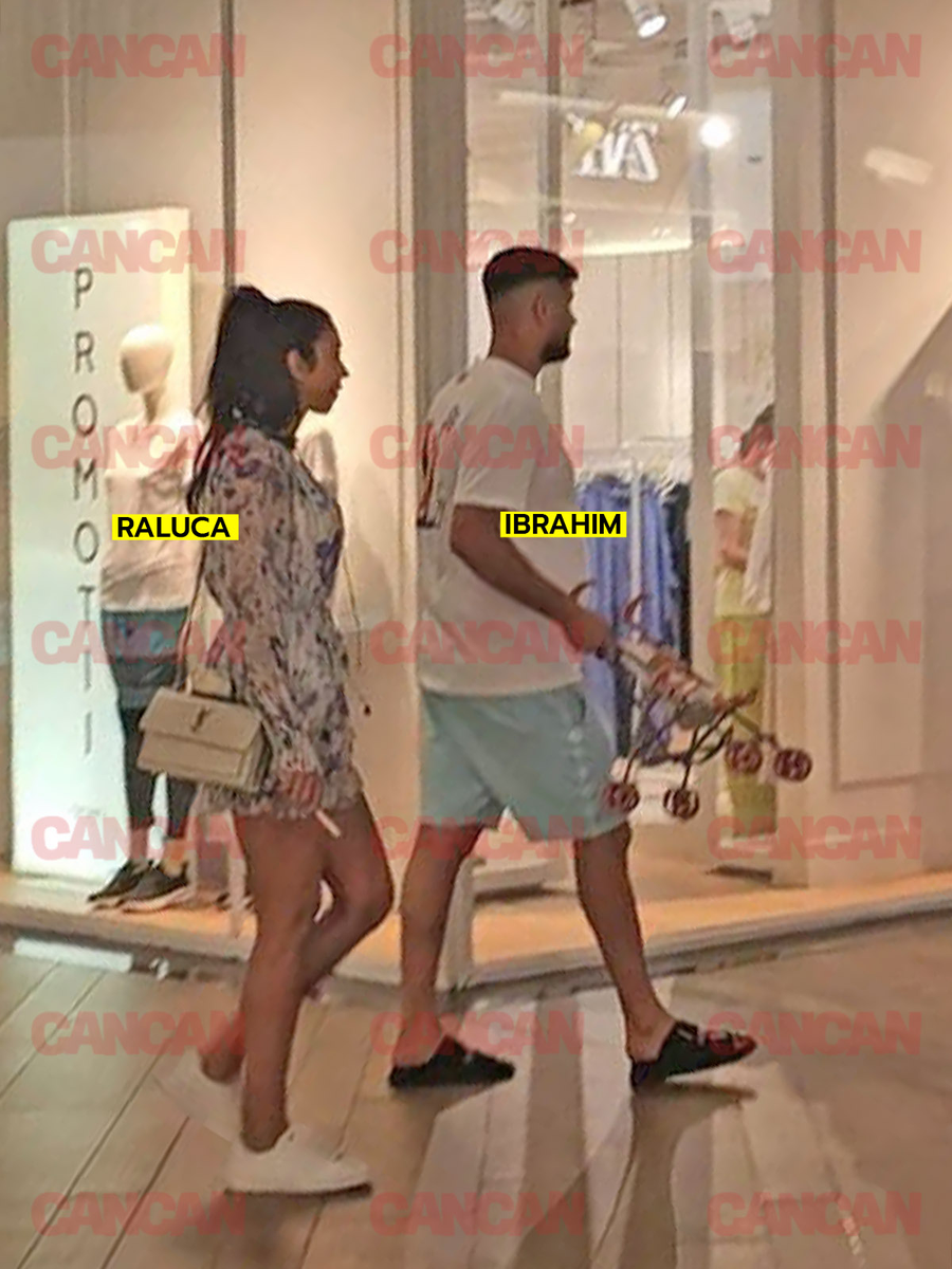 Raluca Pastramă și Ibrahim au ieșit în mall alături de fiica lor