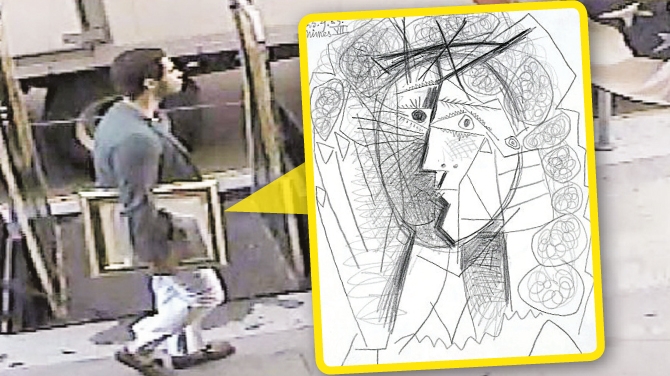 A sutit un Picasso in plina zi