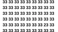 Test de perspicacitate | Nu toate numerele din imagine sunt 33. Găsiți-l pe cel diferit!