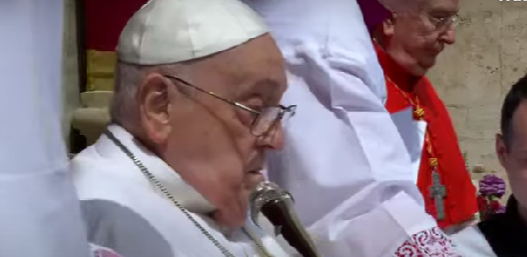 Ultima apariție a lui Papa Francisc. Sursă: Youtube Vatican - News English