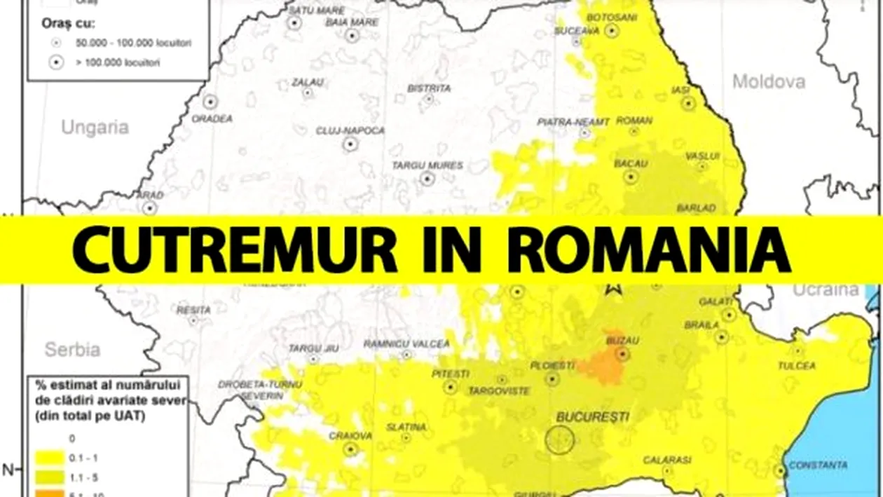 Cutremur însemnat în România, azi-dimineață la ora 6:08. Anunțul făcut de Institutul Național pentru Fizica Pământului